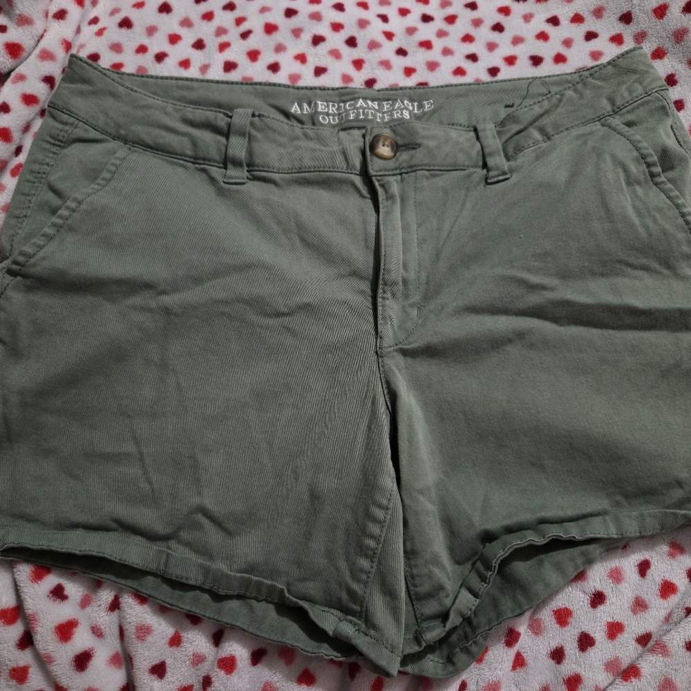American Eagle Outfitters Olive Green Women's Jean Shorts